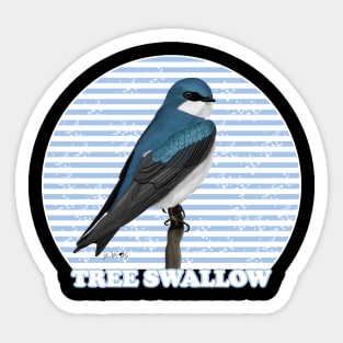 Tree Swallow Bird Watching Birding Ornithologist Gift Sticker